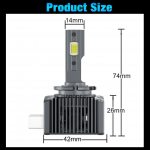 2tk 60000Lm D3S LED esitule pirnid D1S D2S D4S D5S D8S D1R D2R D3R D4R D8R D5R Turbo LED CSP tuled BMW Benz Volvo lambile Canbus 200W esilatern D3S/D3R