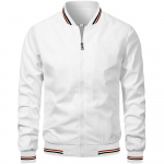 Suur Suurus Spordi- ja Vabaaja Jakk P&uuml;stkraega Meeste Pesapalli Vormi Moodne Trend Meeste Jakk 5XL valge