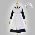 3tk komplektid Anime neiu Cosplay kleit Traditsiooniline neiu pikk seelik neiu riietus Briti &uuml;lemteenri kleit Jaapani vormiriietus armsad uhked peokleidid S