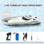 2,4G harjadeta paat TX768 RC Boat 2,4G kaugjuhtimispuldiga turboreaktiivmootoriga kiirlaev 30 km/h kiire vees&otilde;iduki m&auml;nguasjad lastele valge