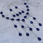 Blue Onyx Gemstone Handmade 925 Sterling Silver Jewelry Jewelry Set p8o87