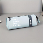 Pliiatsikott Veekindel kunstnahast pliiatsi&uuml;mbris Vastupidav sile t&otilde;mblukuga kirjatarvete hoiukott kodukooli jaoks sinine