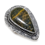 Ocean Jasper Gemstone Handmade 925 Sterling Silver Jewelry Gift Ring Size 8 e6g89