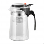 Elegantne klaasist teejootmiskomplekt lahtiste lehtede segudele, kingituse entusiastid 900ML