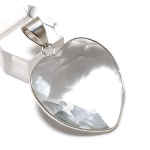 Natural White Topaz Gemstone 925 Sterling Silver Jewelry Pendant 1.62 i9v74