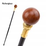 Pruun puidust palliga jalutuskepp mood Dekoratiivne puidust jalutuskepp Gentleman Elegant Cosplay Cane Crosier 94cm