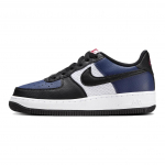 Nike Air Force 1 GS Kesk&ouml;&ouml;sinine Must V&otilde;rk Laste Tossud Sinine Valge &Uuml;likoolipunane HJ9201-400 36