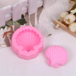 Big Sea Shell Shape 3D Silikoonist Fondant Koogivormi T&ouml;&ouml;riistad K&uuml;psetusn&otilde;ud