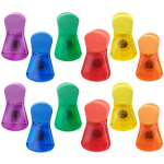 12 tk koti sulgemisklamber, libisemisvastane k&uuml;lmkapi magnetiline kotiklamber Erksav&auml;rviline l&auml;bipaistev toidu s&auml;ilitusklamber koju 12pcs