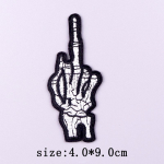 Punk Skull Tikand Plaaster Triikraud r&otilde;ivaste plaastritel Termoadhesiivsed plaastrid riietel Skeleti plaaster riietele Kleebised