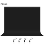 PULUZ 3m x 2m fotograafia tausta paksus fotostuudio taustal riidest taust must
