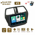 Android Auto raadio stereo Suzuki SX4 2014-2021 jaoks GPS-navigatsioon 2DIN 4-tuumaline multimeediam&auml;ngija Autoradio 1+16GB