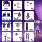 M&auml;ng KeQing Cosplay Kost&uuml;&uuml;mid Halloweeni Kost&uuml;&uuml;m Naistele Vestido Cosplay Anime Kuju Kleit &Uuml;likond Parukas L