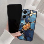 Marmorist mustriga pehme silikoon&uuml;mbris Samsung A55 A35 M35 S24 Ultra Xiaomi Redmi Note 13 Poco C65 iPhone 15 kaamerale p&otilde;rutuskindel kaitseraua kate Samsung Galaxy S20