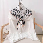 90CM Neli Aastaaega Ruudukujuline Suur Ruudukujuline Sall Luksuslik Dekoratiivne S&auml;rk Professionaalne Peapael Juuksepael P&auml;ikesekaitse Peapael 90*90