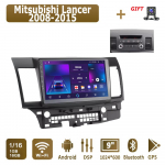 Android Carplay autoraadio Mitsubishi Lancerile 2008-2015 Multimeediam&auml;ngija Peaseade Stereo GPS Navigatsioon BT WIFI 4+64GB 4+64GB,A