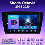 2 DIN Androidi autoraadio Skoda Octavia 2014-2020 multimeediumipleieri peakomplekti stereo-GPS-i WIFI 1+16 GB jaoks 1+16GB