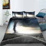 3D Prinditud Loodusmaastik Voodipesukomplekt Maastikupilt Udusule Tekikate Padjap&uuml;&uuml;r 2/3 tk Kuningas Kuninganna Voodikate AU/DE/EU/ES T&auml;issuurus Voodi Baby 100x135cm
