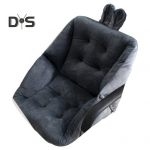 Istuv padi kontoris ja kodus Paksendatud &uuml;lipehme j&auml;nkuk&otilde;rvakaunistus seljatoega, stressi v&auml;hendav libisemisvastane kiiktooli padi auto 40cm must hall v&auml;rv