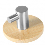 Puidust roostevabast terasest tugeva liimiga kleepuv riidekonks ukse seinariip Single Hook