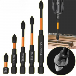 5 tk magnetiline ristkruvikeeraja pea 25/50/65/70/90/150 mm roostevastased otsikud 1/4 tolli kuuskantotsik elektrilise kruvikeeraja jaoks 5PCS