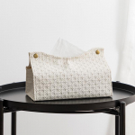 Kodumajapidamises kasutatavad PU-nahast kangakarp Nordic Simple Paper Box 22.5*12.5*9.5cm