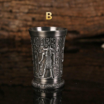 Tsingisulam Egiptuse vaarao veini tass metallist k&auml;sit&ouml;&ouml; Vana-Egiptuse Totemi veini tass Loominguline Euroopa stiilis vintage veini tass