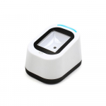 Juhtmega v&ouml;&ouml;tkoodiskanner USB mitmek&uuml;lgne skannimine k&auml;ed-vabad skannimine QR-koodi koodilugeja supermarketite/poodide jaoks valge