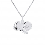 LEA &; ARTHUR - Laste ripats "BABY ANGEL" motiiv - roodiumiga kaetud 925 Sterling Silver