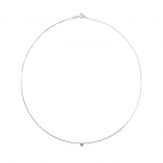 LOVA LOLA VAN DER KEEN - Collier Solitaire - Joaillerie Prestige - Diamant de Synth&egrave;se - Argent Massif 925 Milli&egrave;mes - Bijou Femme