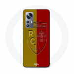 Coque Maniacase pour Xiaomi 12 5G RCL LENS Logo fond jaune et rouge