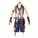 M&auml;ng Genshin Impact Cosplay Kost&uuml;&uuml;mid Bennett Trial by Fire Cosplay Kost&uuml;&uuml;m &Uuml;likonnad Riided R&otilde;ivad &Uuml;likonnad R&otilde;ivad T&auml;iskasvanu XS
