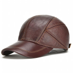 Kvaliteetne veisenahast ehtsast nahast pesapallim&uuml;tsi meeste talvine Snapback Trucker Cap 56-60cm