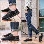Mood Mood Meeste l&otilde;uendjalatsid Meeste suvised vabaaja teksakingad Meeste Vulcanize tossud Slip on Loafers Driving Moccasin Chaussure Homme 39 must