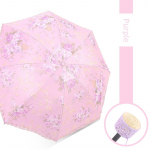 Pitsi tikandiga vihmavari Daam P&auml;ikesevari Must kumm Kolmeks kokkupandav Printsessi Magus pitsiga P&auml;ikesevari Anti-uv P&auml;ikese/Vihma Vihmavarjud