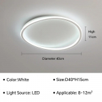 Kaasaegne LED lagi kroonl&uuml;hter Lamp elutuba s&ouml;&ouml;gituba magamistuba laste tuba kabinet saal kodu kaunistus valgusti l&uuml;hter Cold White(no RC)