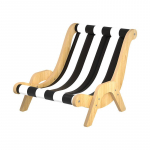 Suvine lemmiklooma j&auml;&auml;padi Mustvalge triibuline diivanilounge tool Eemaldatav ja pestav Kassihammock Telgvoodi Kassipesa Sobib k&otilde;ikideks aastaaegadeks 60*50*44.5 cm