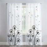 Luksuslikud kuldsed sulgede lehed l&auml;bipaistvad voole rulood magamistoa t&uuml;lli aknakardinad elutuppa L&auml;bipaistvad kardinad rulood kardinad 2 tk W70X185H(cm)x2Pcs&Grommet Top