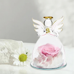 Eternal Flower Preserved Rose in Glass Elegant for Mom Thanksgiving roosa