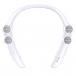 Kaela &uuml;mber riputatav Bluetooth k&otilde;lar 6 k&otilde;lariga, HIFI stereoheli sportimiseks, jooksmiseks, toetab Micro SD kaarti valge