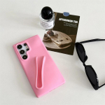 Naljakas huulel&auml;ikehoidja silikoonist huulepulga huulekaitse telefoni&uuml;mbris Samsung Galaxy S23 Plus S24 S24 Ultra A14 A54 A15 4G/5G jaoks Samsung S23 Plus