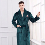 Talvine hommikumantel pikkade varrukatega soe flanellist kimono hommikumantlid naiste du&scaron;imantel kapuutsiga &ouml;&ouml;riided paarile korallifliisist hommikumantlid M