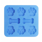 1/2tk Koera jalaj&auml;ljega silikoonvorm koogivormid luust k&uuml;psisel&otilde;ikur Fondant 3D DIY kassik&auml;pp silikoonist k&uuml;psetusn&otilde;u vormi k&uuml;psetustarvik