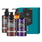 Kundal Hair Body 4-piece Holiday Gift Set A Cherry Blossom Fragrance, 1 set black