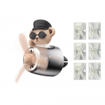 Cute Bear auto &otilde;huv&auml;rskendaja eeterliku &otilde;li tabletiga &ndash; auto &otilde;hutusklambriga &otilde;huhajuti propelleri ventilaatori disainiga