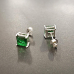 Kandilised Sinised Punased Rohelised 925 Sterling H&otilde;bedased CZ N&otilde;elk&otilde;rvar&otilde;ngad sinine