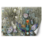 Tapeet Egiptuse hierogl&uuml;&uuml;fid ja skarabeus 100x70 beež