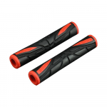 2 tk Mootorratta Jalgratta Lenksikate Mootorratta Kummist Pehmed Lenksipidemed Libisemisvastased Pidurihoova K&auml;epidemed Kaitse Lenksikate punane