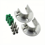 2 tk tugevat roostevabast terasest vardah&uuml;lss riidekapi kronsteini jaoks, &auml;&auml;rikvarda kronstein kapi varda otsa toe jaoks