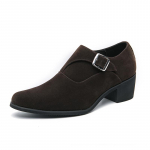 K&otilde;rge kontsaga kingad Kleit Mees Suede Formaalne Kontor Nahast kingad meestele Elegantne &Auml;ri Liftikindlad kingad K&otilde;rgendavad 6cm Mees Platvorm 37